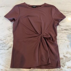 Express plum stretch top.